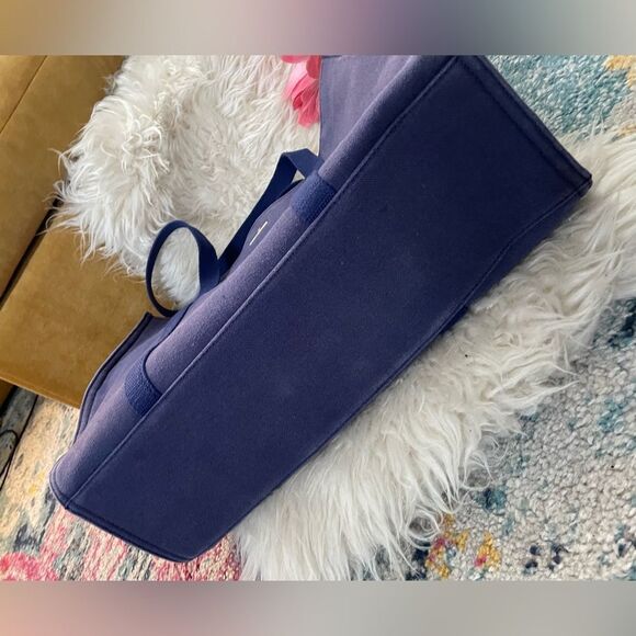 Spartina 449 Navy Canvas Tennis Tote Carry-All - Picture 4 of 9